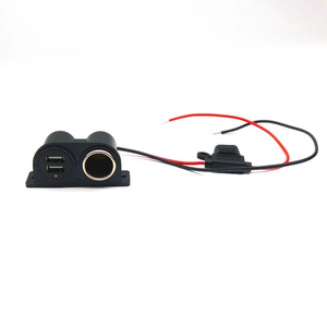Kép USB Outlet <span class=keywords><strong>12V</strong></span> 4.2A nhanh chóng sạc xe sạc <span class=keywords><strong>Adapter</strong></span> QC3.0 10A cầu chì thay thế thuốc lá nhẹ hơn ổ cắm Splitter - Product Image 4