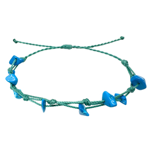 Ciondolo alla moda con amuleto regolabile in pietra naturale in acciaio inossidabile da donna uomo fatto a mano - Product Image 1