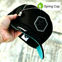 Casquettes à visière incurvée personnalisables avec chaîne décorative, broderie 3D en relief, 6 panneaux, ajustables pour adultes