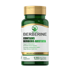 OEM berberina Hcl cloridrato capsule con <span class=keywords><strong>Berberis</strong></span> <span class=keywords><strong>Aristata</strong></span> integratori vegano berberberina capsule integratore a base di erbe - Product Image 1