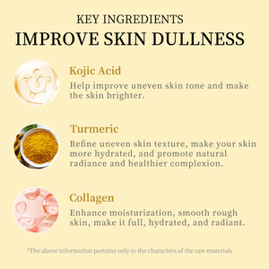 Mascarilla <span class=keywords><strong>Facial</strong></span> Exfoliante de Cúrcuma y Ácido Kójico, Reafirmante, Antienvejecimiento, Blanqueadora, Nutritiva, Suavizante y Reafirmante <span class=keywords><strong>para</strong></span> Todo Tipo de Piel - Product Image 4