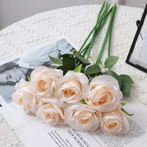 Flor Artificial de Seda, Rosa, Precio al por Mayor, Venta Caliente, para Decoración de Bodas o Decoración del Hogar, Sala de Estar - Product Image 6