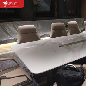 Kích Thước Tùy Chỉnh Thiêu Kết Đá Nội Thất Văn Phòng Điều Hành Hội Nghị Bảng Thương Mại Đồ Nội Thất Phòng Họp Bảng Với Ổ Cắm - Product Image 5