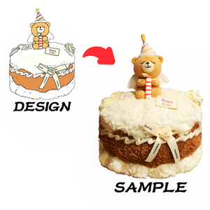 Orsacchiotto Personalizzato con Logo, Peluche a Forma di <span class=keywords><strong>Torta</strong></span>, Cuscino Decorativo, Regalo Economico per Bambini, Decorazioni Natalizie, Giocattolo Morbido - Product Image 1