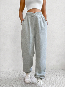 Pantalones Jogger <span class=keywords><strong>Cargo</strong></span> de Algodón Cómodos con Logo Personalizado, Elásticos en la Cintura, para Otoño, Multicolor, Holgados, Largos hasta el Tobillo, para <span class=keywords><strong>Mujer</strong></span>, Venta al Por Mayor - Product Image 3