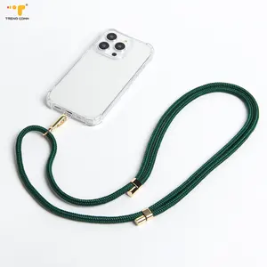 2024 Universal Cellphone Strap Crossbody Nylon Patch Adjustable Lanyard Phone Design New Shape With Strap For IPhone 15 14