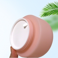 Vente Chaude Gommage au Sucre Brun Mat Gris Rose Vert Beurre Corporel Crème Capillaire Visage Pot en Plastique de 8 oz avec Couvercles