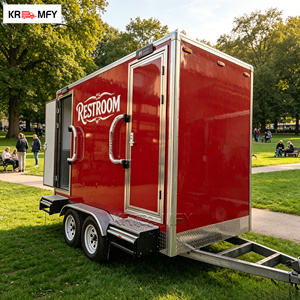 Luxury Mobile Restroom Fully Equipped DOT VIN <b>Camping</b> Bathroom Durable VIP Toilet Trailer - Product Image 3