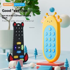 Silicone Bébé Anti-rongement Main Jouets Main Tenant <span class=keywords><strong>Anneau</strong></span> De <span class=keywords><strong>Dentition</strong></span> Simulation Bouton Tactile Sensoriel Télécommande <span class=keywords><strong>Anneau</strong></span> De <span class=keywords><strong>Dentition</strong></span> - Product Image 4