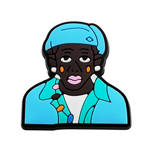 Dijes de PVC al por Mayor para Zapatos, Populares de Raperos como Igor, <span class=keywords><strong>Anuel</strong></span> AA, Tupac, Diseñadores y Artistas - Product Image 6