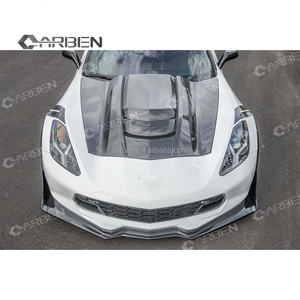 Cofano Motore in Fibra di Carbonio Personalizzato Adatto per Chevrolet <span class=keywords><strong>Corvette</strong></span> C7 con Design di Ventilazione - Product Image 2