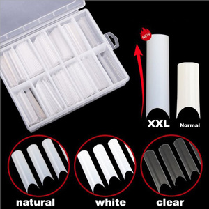 OEM-uñas postizas ultrafinas para salón, Uñas postizas Extra largas XXL, en forma de C - Product Image 3