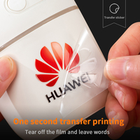 Autocollant de Transfert UV Transparent Personnalisé Durable, Estampage à Chaud pour LOGO et Marque Publicitaire, Étiquette Cristal et Métal