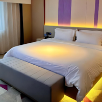 Fabricants chinois vente en gros de draps en microfibre ultra doux drap plat et drap-housse pour lit d'hôtel blanc