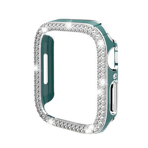 Caja de reloj de lujo para <span class=keywords><strong>Apple</strong></span> <span class=keywords><strong>Watch</strong></span> Ultra 49mm 45mm 46mm accesorios cubierta de diamante brillante <span class=keywords><strong>Funda</strong></span> 42mm 41mm Protector de reloj - Product Image 3