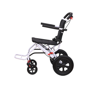 Silla <span class=keywords><strong>de</strong></span> <span class=keywords><strong>Ruedas</strong></span> Plegable Ligera <span class=keywords><strong>de</strong></span> Acero al Carbono, Ayuda <span class=keywords><strong>de</strong></span> Movilidad Ajustable <span class=keywords><strong>para</strong></span> Adultos Mayores y Discapacitados, Uso Doméstico y Hospitalario - Product Image 2