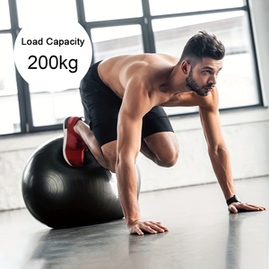 <span class=keywords><strong>Pelota</strong></span> <span class=keywords><strong>de</strong></span> <span class=keywords><strong>Yoga</strong></span> <span class=keywords><strong>de</strong></span> 65 cm, Grande, Forma <span class=keywords><strong>de</strong></span> Cacahuete, 25 cm, Negra, Cara <span class=keywords><strong>Pequeña</strong></span>, con Perlas, con Peso, Logotipo Personalizado - Product Image 4