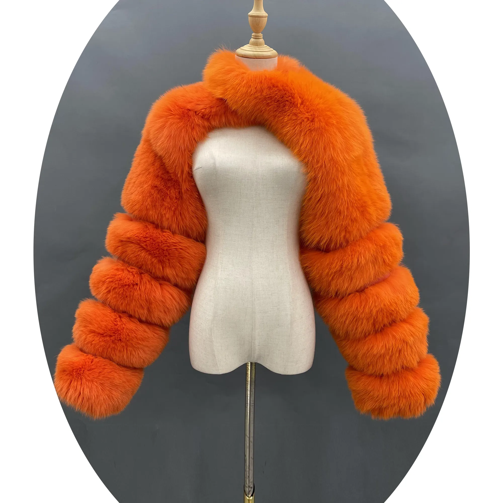 New Hot Sale Fur Sleeve Fox Fur Sleeve Women Sexy Winter Warm Coat Plus Size Coat For Women