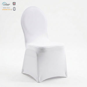 Funda de Silla de Spandex Roja Certificada por NFPA 701 para Banquetes y Hoteles, Ajustable, Elástica, Ecológica, Resistente, Lavable a Máquina - Product Image 1