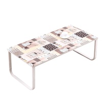 Nappe de table rectangulaire décorative en vinyle imprimé PVC à carreaux neutres RNPT pour mariage, banquet, hôtel
