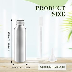 Vente flash - Flacons de parfum en aluminium - 100 ml, 250 ml, 500 ml, 1000 ml, 1200 ml - Rouge, Or, Noir mat - Flacons d'huiles essentielles en aluminium - Product Image 2