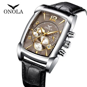 Reloj de Lujo para Hombre, Marca OEM, Envío Directo, Relojes de Cuarzo, Correa de Cuero, Diseño Minimalista, Resistente al Agua - Product Image 2