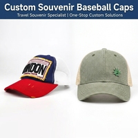 Casquette de baseball trucker en maille avec logo personnalisé brodé en 3D, souvenir des pays