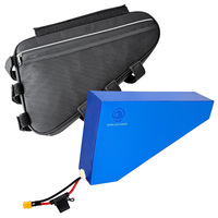 Batterie de vélo électrique triangulaire 60V 40Ah OEM ODM 16S8P 21700 5000mAh avec BMS 60A et pochette de protection pour batterie au lithium