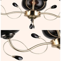 Décoration moderne Salon de luxe Suspension Suspension en verre E27 Lustre Plafonnier