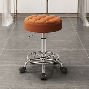Nouveau Fauteuil de Barbier Commercial Moderne Haut de Gamme en Cuir et Acier Inoxydable, Inclinable et Réglable en Hauteur – Vente Flash - Product Image 2