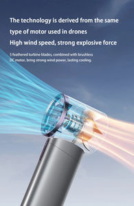 Mini ventilador Turbo portátil de mano con lectura de pantalla un regalo <span class=keywords><strong>para</strong></span> niños <span class=keywords><strong>novia</strong></span> ventilador recargable USB uso al aire libre - Product Image 3