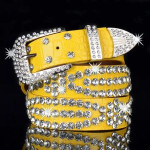 <span class=keywords><strong>Ceinture</strong></span> de Luxe <span class=keywords><strong>BB</strong></span> <span class=keywords><strong>Simon</strong></span> en Cuir Brillant à Cristaux pour Femmes, Unisexe, Sertie de Diamants Imitation Strass, Style Western Cowboy, Tendance et de Marque - Product Image 4