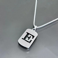Collier Alphabet 18K pour Femme en Acier Inoxydable, Mini Pendentif Lettre Personnalisée, Bijou de Mode Raffiné, Chaînes et Colliers Ras-du-Cou