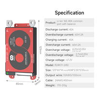 Carte BMS Daly Smart Li-ion 16S 60V 40A pour batterie lithium-ion, système de gestion de batterie 16S, batterie lithium 18650, BMS intelligent Daly