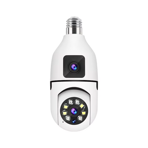 Dual Lens E27 Bulb <strong>Camera</strong> Wifi P 2MP 360 Degree Panoramic Ptz Ip Outdoor <strong>Light</strong> Bulb <strong>Security</strong> <strong>Camera</strong> With Led <strong>Light</strong> - Product Image 1