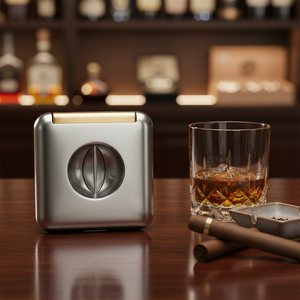 JIFENG JF-J88 Nuovo Design Taglia Sigari Portatile in Metallo Quadrato con Lama Affilata e Supporto - Product Image 4