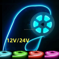 Bande LED COB 3/4/5/8/10mm 3000K 4000K 6000K 2200K 1800K Rouge Vert Glace Bleu Rose COB Led Lumière 5V 12V 24V Coupe Libre