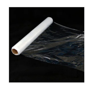 Embalaje Envoltura de plástico Fuerza industrial Estiramiento a mano Envoltura de 20 micrones 20 "por 1500 FT Película de envoltura de paleta de calibre 80 - Product Image 1
