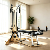 Système d'extension multifonctionnel Pilates Pulley Tower pour salle de yoga, studio et entraînement à domicile