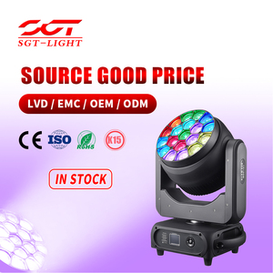 SGT 19*40W Bee Eyes Luz de Cabeza Móvil LED RGBW 4 en 1 de Alta Potencia con Zoom, Control DMX512, Temperatura de Color 2800K-8500K para Clubes/Bares - Product Image 1
