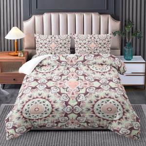 Boho Paisley Bộ Đồ Giường Đặt Vibrant Orange In Comforter Với Điền Tùy Chỉnh Khách Sạn Khu Nghỉ Mát Duvet - Product Image 4