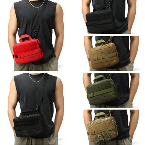 Sac de taille tactique EDC, équipement EMS, fournitures médicales d'urgence, sac rouge Molle pour le camping, la randonnée, la chasse - Product Image 1