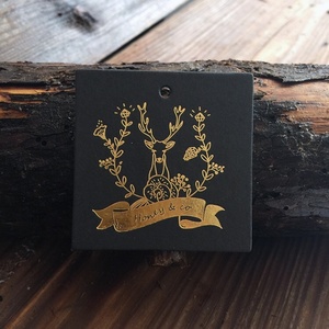 Étiquette de prix personnalisée en papier, écologique, sérigraphiée, gaufrée et estampillée à chaud, pour jeans, vêtements, chaussures et sacs - Product Image 4