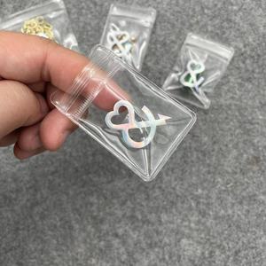 Customized PVC Accessories Plastic Packaging Bag High Quality Jewelry <strong>Pouch</strong> With Zipper Jewelry Bag with Holographic Logo - Product Image 3