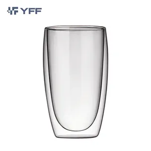 2024透明双壁硼硅酸盐玻璃杯牢不可破的茶杯和朱利斯杯