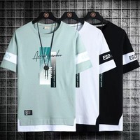 T-shirts décontractés grande taille pour hommes en gros pour l'été T-shirt en toile régulier à séchage rapide respirant Caractéristiques T-shirt vintage