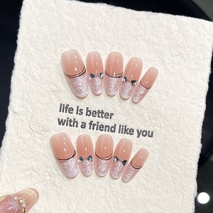 Venta al por Mayor de 10 <span class=keywords><strong>Uñas</strong></span> Postizas de Gel Pintadas a Mano de Lujo, <span class=keywords><strong>Uñas</strong></span> Acrílicas de Alta Calidad con Diseño Único, <span class=keywords><strong>Uñas</strong></span> Artificiales - Product Image 2