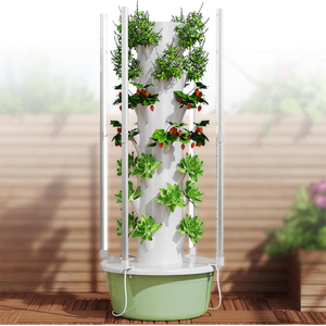Directo de fábrica, nuevos sistemas de cultivo hidropónico, maceta de jardín de Torre Vertical para interiores con luz de cultivo <span class=keywords><strong>Led</strong></span> - Product Image 1