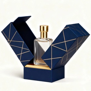 กล่องกระดาษแข็งแบบกำหนดเองสุดหรู ประตูคู่ ปิดด้วยแม่เหล็ก สำหรับบรรจุภัณฑ์น้ำหอม เครื่องประดับ เครื่องสำอาง ลิปสติก ของขวัญ - Product Image 1