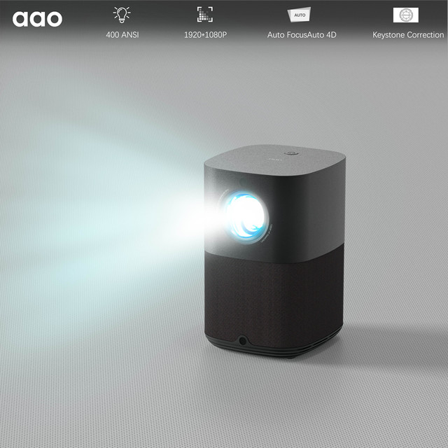 Smart WIFI TV HD 4K 1080P Home Theater Android 9.0 AOSP 3D Portable Video Projector